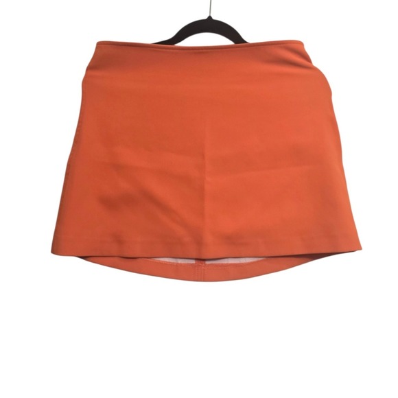Zara Dresses & Skirts - Zara Orange A Line Mini Skirt Womens M Mod Y2K Dopamine Dressing Chic Retro Mod
